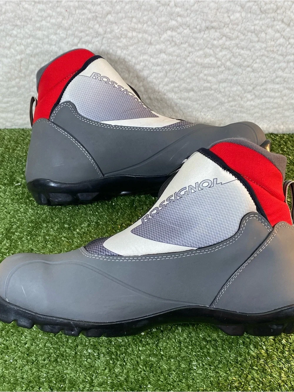 Rossignol X-1 Ultra Classic Nordic Cross Country Ski Boots Mens Size 46 Grey Red